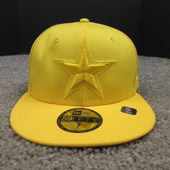 New Era Other - Dallas Cowboys Hat Cap Mens Fitted 7 Yellow New Era 59 Fifty NFL Football